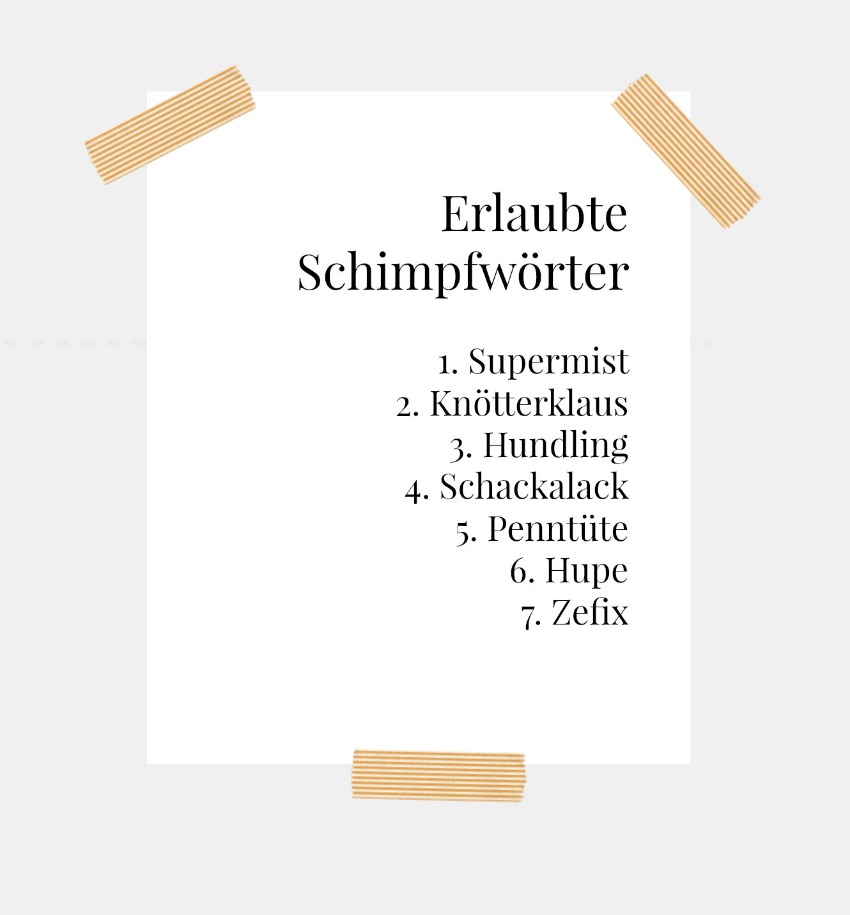 Zefix & Supermist: Erlaubte-Schimpfwörter-Liste - Mutti so yeah